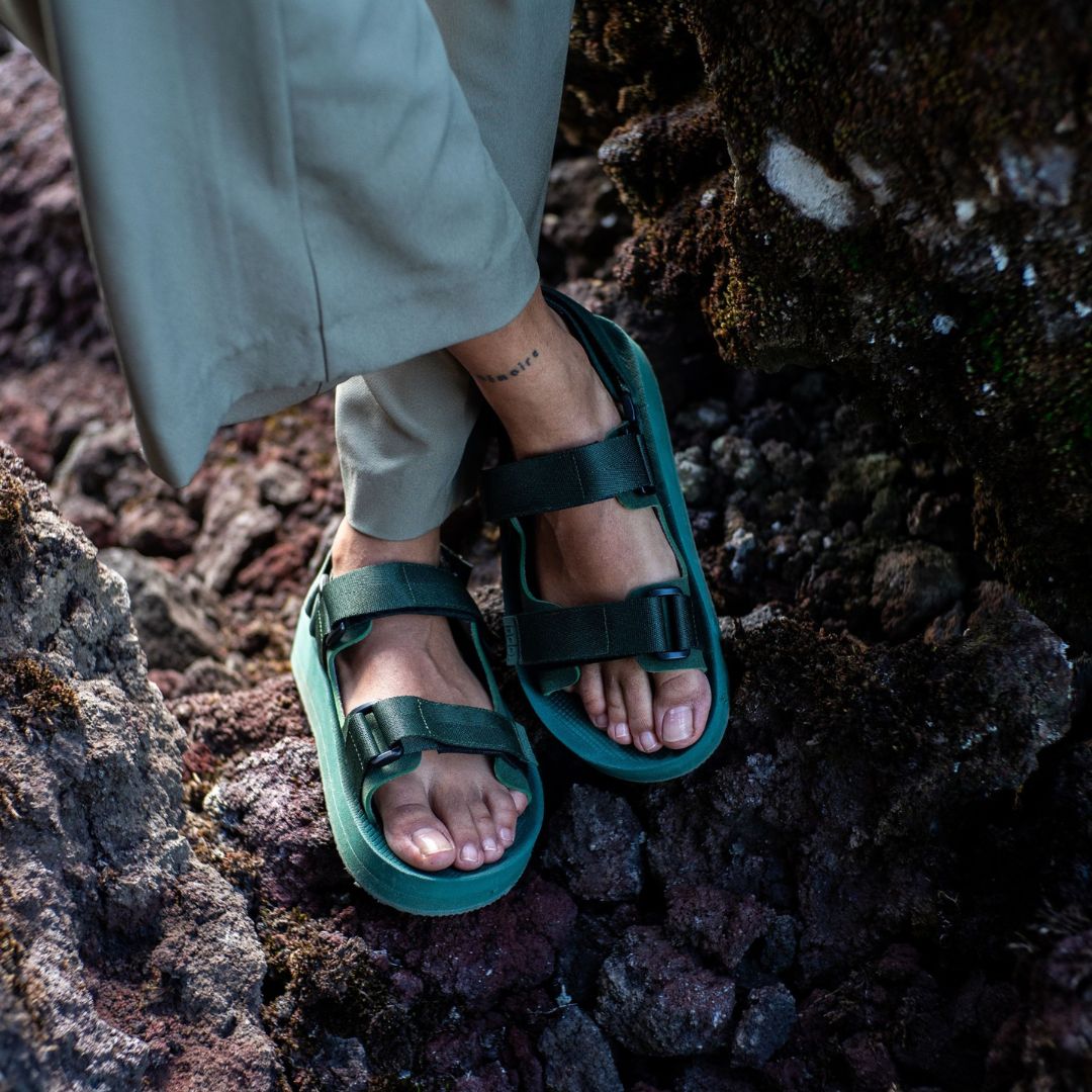 Indosole x Hijack Women’s Recycled Adventure Sandal - Leaf